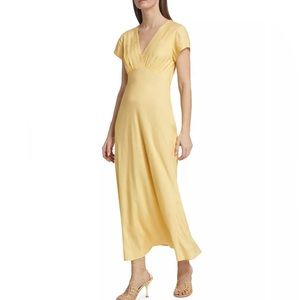 Butter Yellow 💛 RIXO Clarissa Jacquard Starfish Midi-Dress